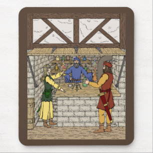 Fantasy Apothecary Shop Mouse Pad
