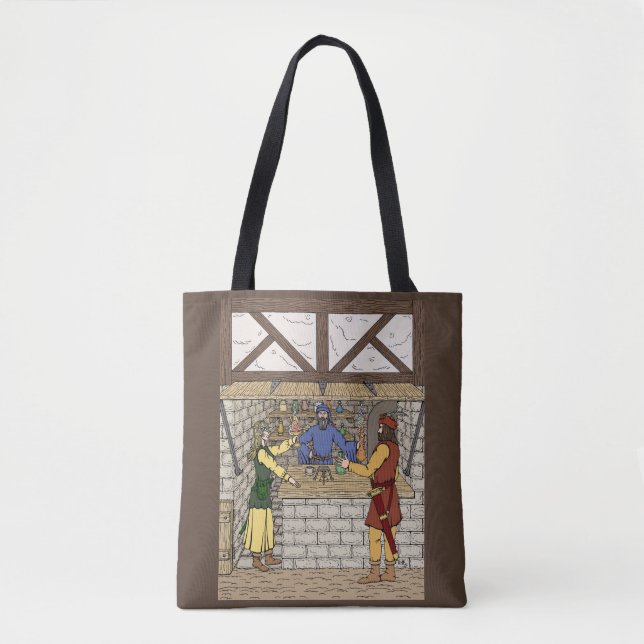 Fantasy Apothecary Shop Tote Bag (Front)
