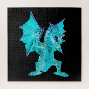 Fantasy Aqua Dragon Jigsaw Puzzle