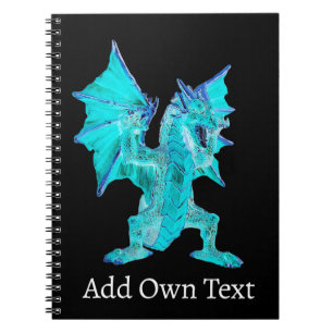 Fantasy Aqua Dragon Notebook
