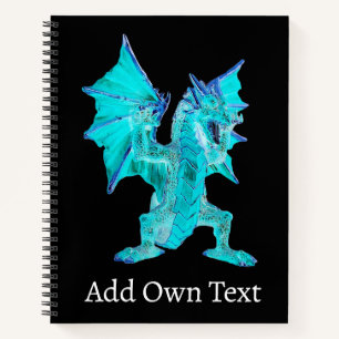 Fantasy Aqua Dragon Notebook