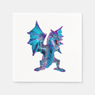 Fantasy Aqua Dragon x 50 Napkin