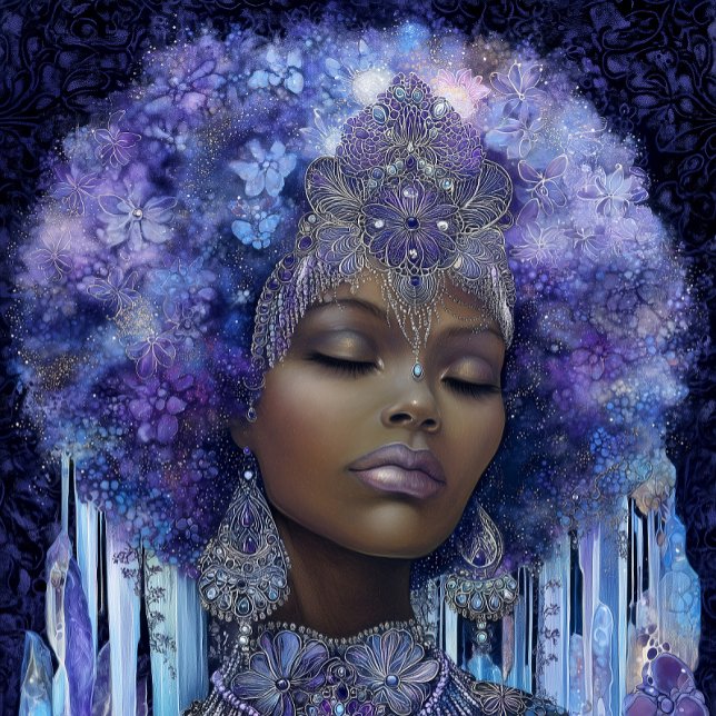 Fantasy Art Black Girl Black Queen Goddess Poster (Creator Uploaded)
