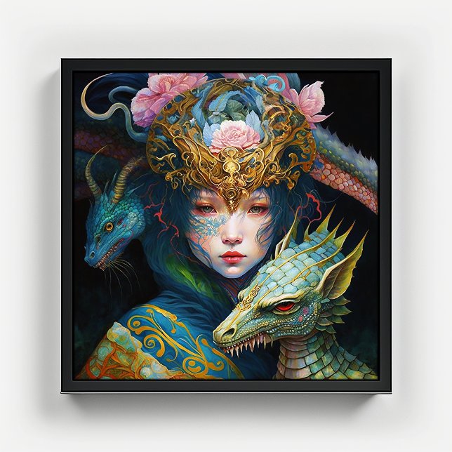 Fantasy Art Dragon Goddess Queen Poster (Creator Uploaded)