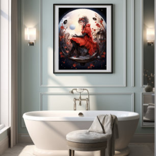 🌟Fantasy Art Ladybug Delight🦋No. 5 Poster