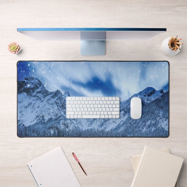 Fantasy at mountain lake desk mat (Office 1)