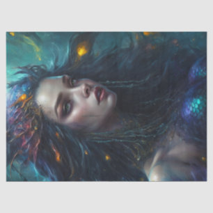 Fantasy Beautiful Mermaid Princess Decoupage Tissue Paper