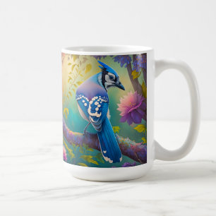 Fantasy Birds Blue Jay Coffee Mug