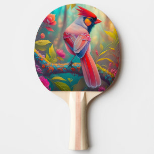 Fantasy Birds Male Cardinal Ping Pong Paddle