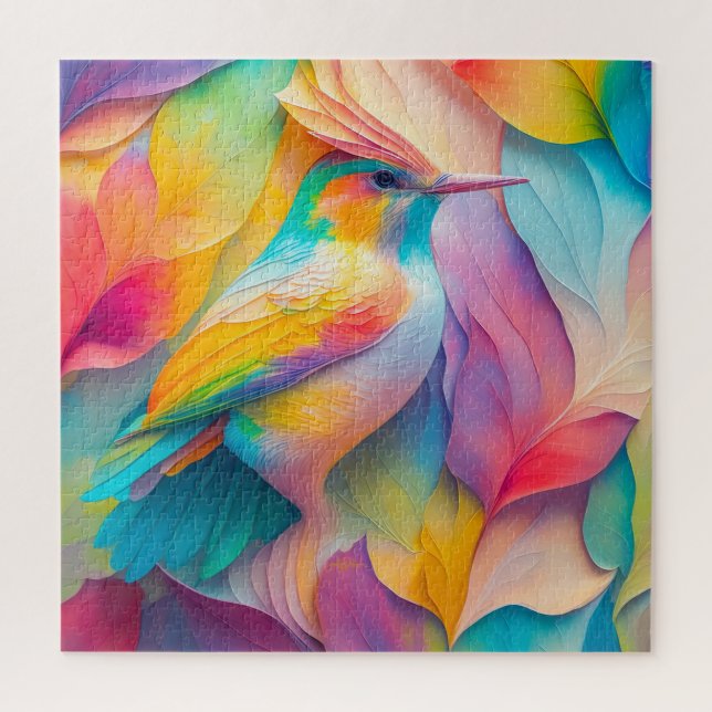 Fantasy Birds Silk Bird Jigsaw Puzzle (Vertical)