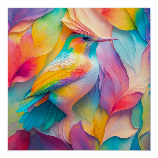Fantasy Birds Silk Bird Poster (Front)