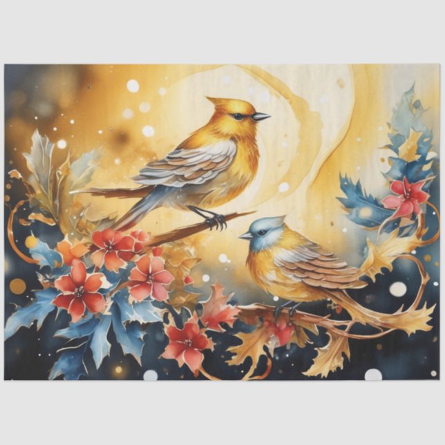 Fantasy Birds Tissue Paper (Front)