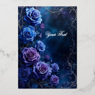 Fantasy Blue and Purple Wedding Roses