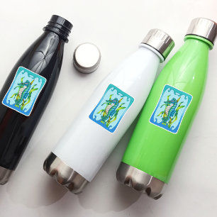 Fantasy Blue Green Seahorse Dragon Seaweed Frame