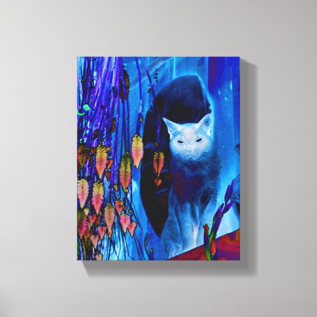 Fantasy Blue Siamese Cat Canvas Print (Front)