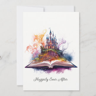 Fantasy Book Fairytale Whimsical Magical Unique Invitation