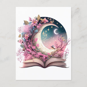 Fantasy Book Lover Design Postcard
