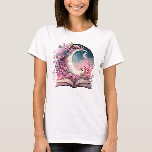 Fantasy Book Lover Design T-Shirt (Front)