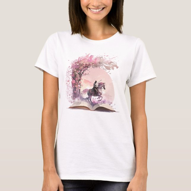 Fantasy Book Lover Design T-Shirt (Front)