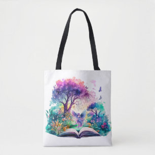 Fantasy Book Lover Fairy Tote Bag
