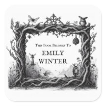 Fantasy Bookplate Sticker