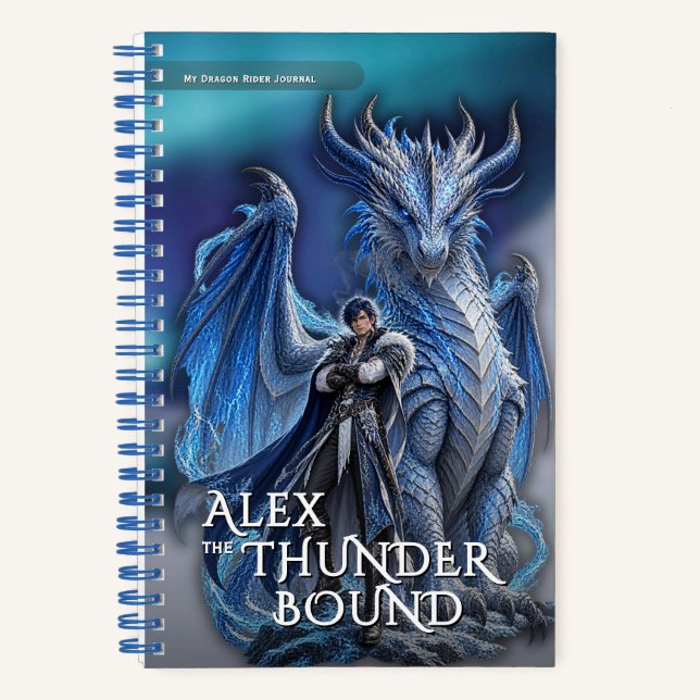 Fantasy Bound Dragon Mythical Adventure Notebook (Front)