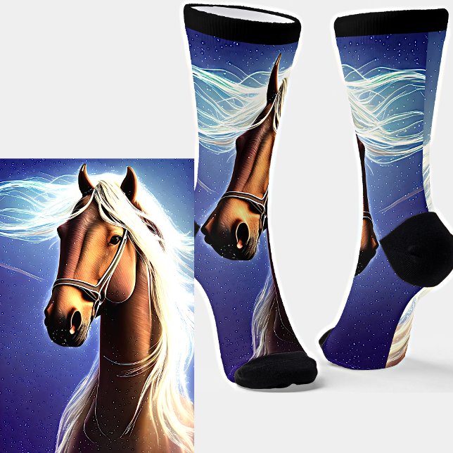 Fantasy Brown Horse with White Mane Socks (Creator Uploaded)