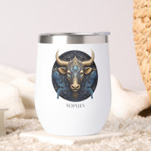 Fantasy Bull Zodiac Symbol Celestial Galaxy Aries