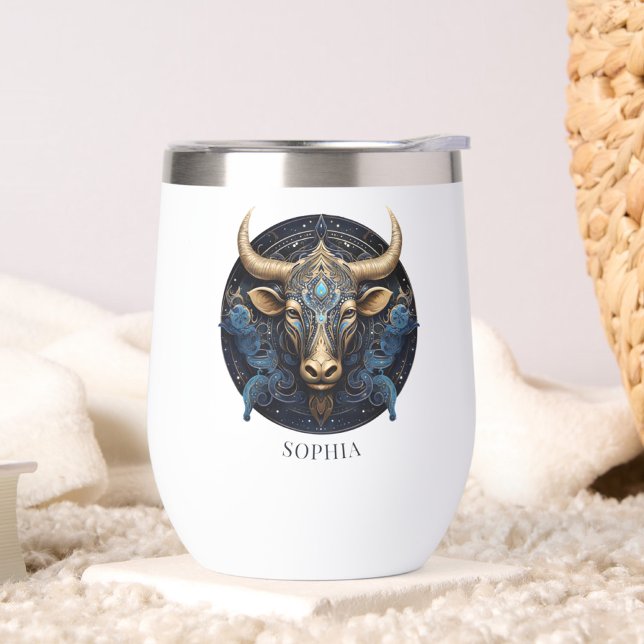 Fantasy Bull Zodiac Symbol Celestial Galaxy Aries (Creator Uploaded)