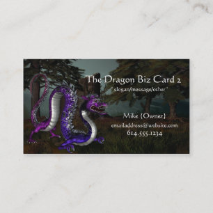 Fantasy Business Cards :: Dragon in the Woods