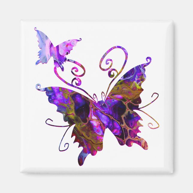 Fantasy Butterflies Magnet (Front)