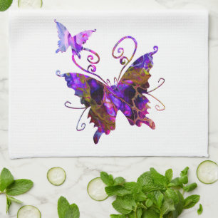 Fantasy Butterflies Tea Towel