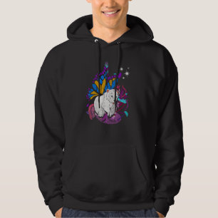 Fantasy Butterfly Arctic Zoo Animal Magical Pola Hoodie