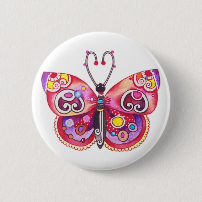 Fantasy Butterfly Button (Front)