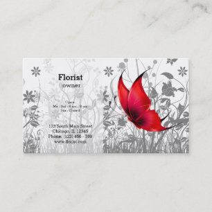 Fantasy Butterfly * choose background colour Business Card