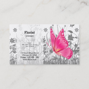 Fantasy Butterfly * choose background colour Business Card