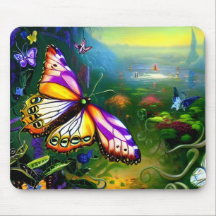 Fantasy Butterfly Journey Mouse Pad