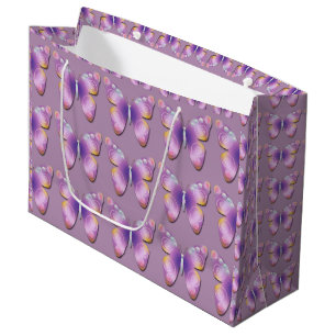 Fantasy Butterfly Tiled Large Gift Bag
