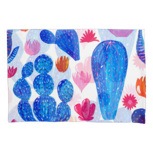 Fantasy Cacti: Decorative Seamless Pattern. Pillowcase