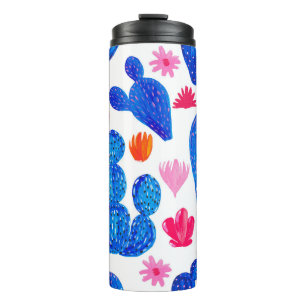 Fantasy Cacti: Decorative Seamless Pattern. Thermal Tumbler