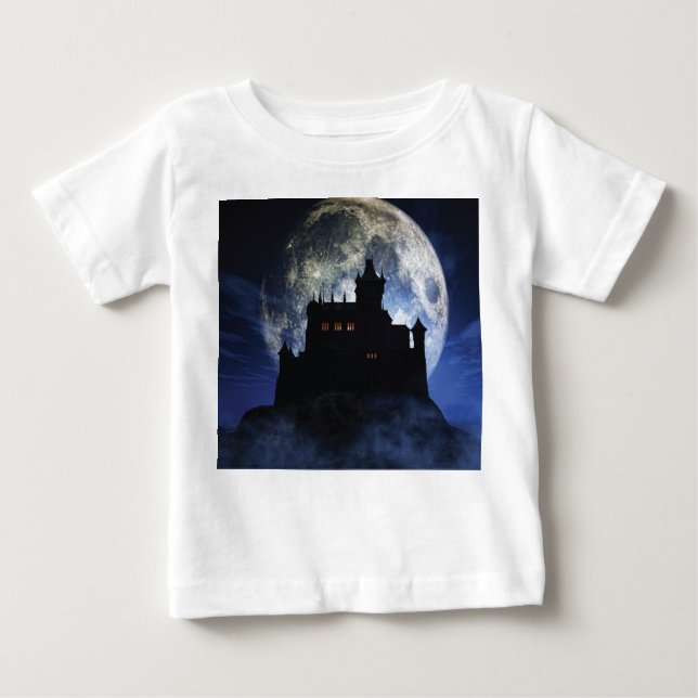 Fantasy castle during night baby T-Shirt (Front)
