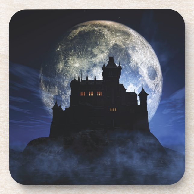 Fantasy castle during night coaster (Front)
