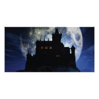 Fantasy castle during night