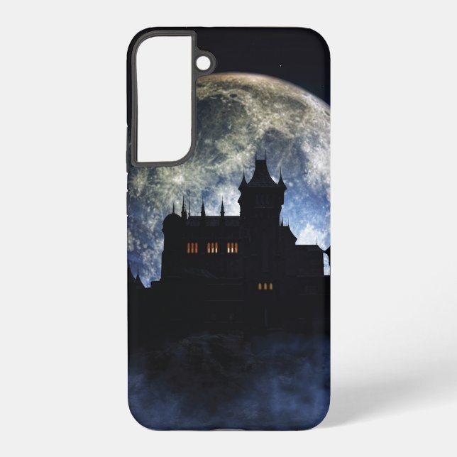 Fantasy castle during night samsung galaxy s22+ case (Back)