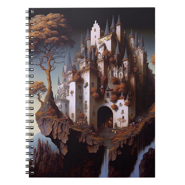 Fantasy Castle Fantasy Art Notebook (Front)