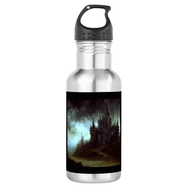 Fantasy Castle Frightening Landscape 1 532 Ml Water Bottle (Front)