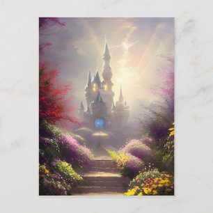 Fantasy Castle Gardens Postcard