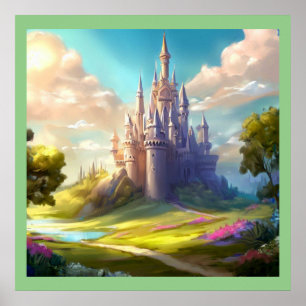 Fantasy Castle Happy Landscape 2 Poster