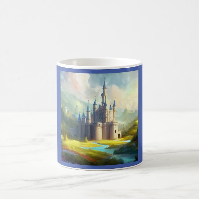 Fantasy Castle Happy Landscape 3 Coffee Mug (Center)