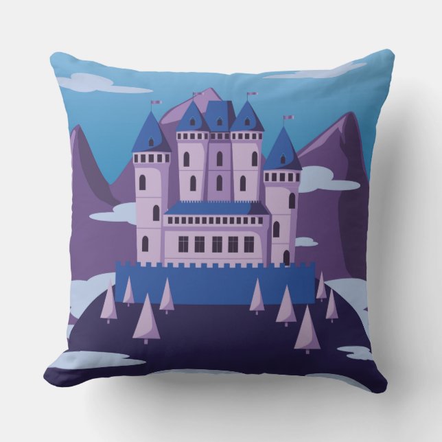fantasy castle pillow (Front)